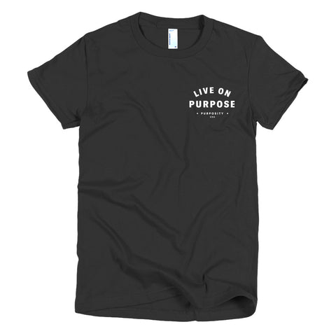 Short sleeve women's Live on Purpose t-shirt